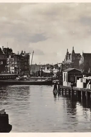 Amsterdam Gezicht op Centraal Station en St. Nicolaaskerk 1946 HC47321 Szybka dostawa