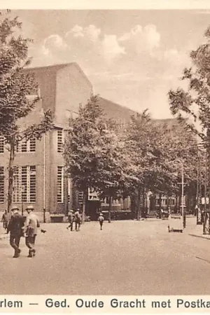 Ekspresowa dostawa Haarlem Ged. Oude Gracht met Postkantoor 1932 HC47316