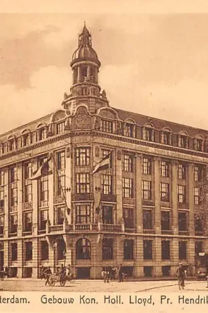 Amsterdam Gebouw Kon. Holl. Lloyd Prins Hendrikkade 1927 Scheepvaart HC47176 Szybka dostawa