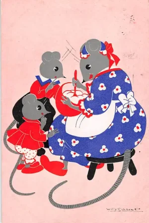 Zamów teraz Fantasie Muizen serie S.K. 304 Vintage Illustrator Willy Schermele HC46896