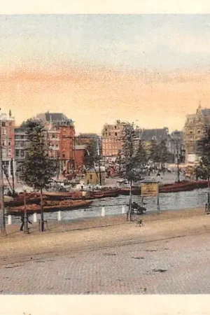 Amsterdam Prins Hendrik-Kade 1919 Schepen HC46661 Szybka dostawa