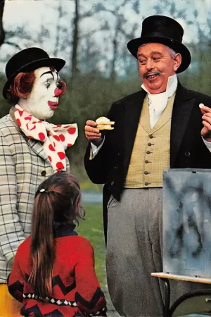 Wyprzedaż Kind Pipo de Clown met dochter Petra Acteur Cor Witschge Dikke Deur Willy Ruys en Marjoleintje Knap Televisie serie Circus HC46127