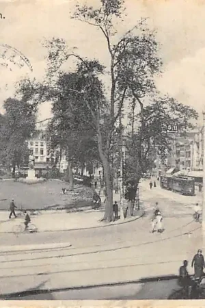 Amsterdam Rembrandtplein met tram 1929 HC46116 Niska cena
