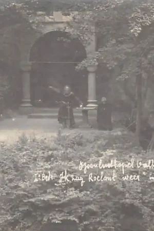 Zamów teraz Valkenburg (LB) Fotokaart Cohnen Jr. Openluchtspel Ie bedrijf Ik zag Roelant weer in de Dochter van Roelant A. Theater HC46051