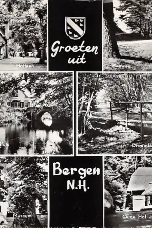 Bergen (NH) Groeten uit 1963 Hoflaan Zeeweg Sluis Droomlaantje Oude Hof en Museum HC46022 Zwrot pieniędzy