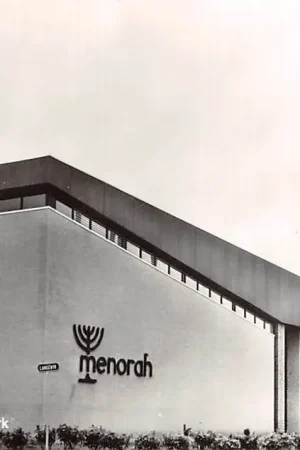 Autentyczny Drachten Gereformeerde Menorah Kerk 1970 Gesloopt Friesland HC45540