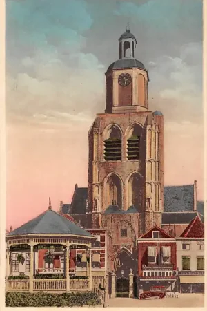 Zwrot pieniędzy Bergen op Zoom Stadstoren en muziektent Kerk HC45503