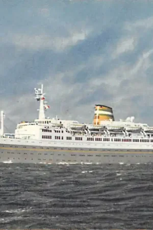 Wysoka jakość Rotterdam s.s. Statendam Holland Amerika Lijn Info achterkant Scheepvaart Schepen HC45500