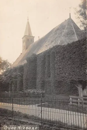 Autentyczny Oude Niedorp Fotokaart Jonker Ned. Hervormde Kerk Hollands Kroon HC45458