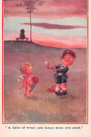 Fantasie Vintage A Little of what you fancy does you good Illustrator T. Gilson Kind HC45273 Tylko dziś