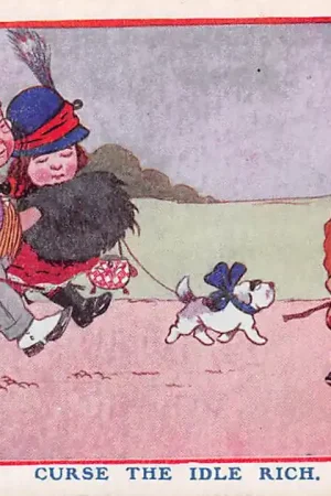 Ekspresowa dostawa Fantasie Vintage Curse the idle Rich Illustrator Ernest Noble Kind HC45264