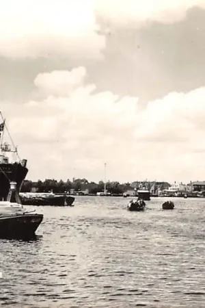 Zaandam Haven gezicht met zee en binnenvaart schepen 1961 HC45297 Nowość