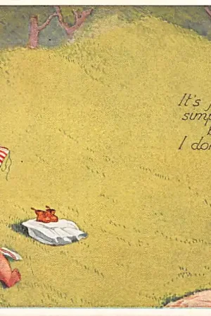 Wysoka jakość Fantasie Vintage It's just the simple life here but I don't mind! Kind aan het zonnen Oilette Illustrator HSB HC45277