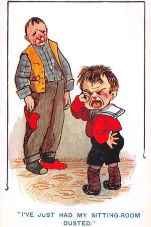 Fantasie Vintage I've just had my sitting-room dusted Huilend kind HC45309 Zwrot pieniędzy