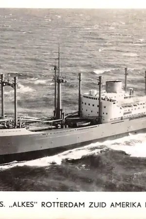 Schepen Scheepvaart M.S. Alkes Rotterdam Zuid Amerika Lijn Luchtfoto HC45192 Popularny