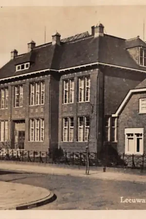 Autentyczny Leeuwarden Gereformeerde Gymnasium 1953 School HC44862
