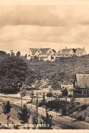 Arnhem Cattepoelscheweg met Jeugdherberg 1936 HC44701 Tylko dziś