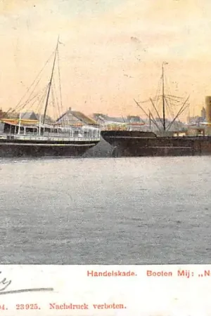 Amsterdam Handelskade Booten Mij: Nederland Schepen Scheepvaart 1904 HC44576 Wyprzedaż