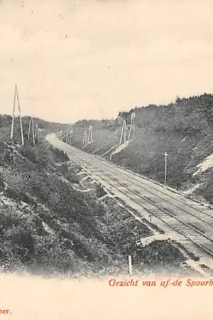 Baarn Gezicht van af de Spoorbrug Spoorwegen 1900 HC44424 Ekspresowa dostawa