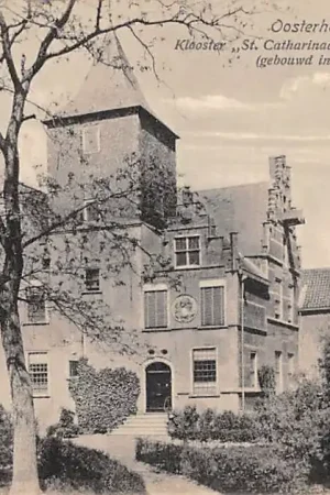 Autentyczny Oosterhout Klooster St. Catharinadal met Proostdij Gebouwd in 1647 HC44313