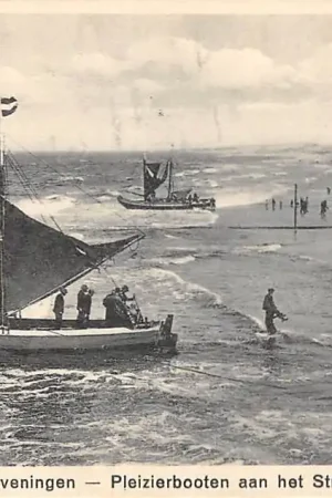 Scheveningen Plezierbooten aan het Strand Zee 1929 's-Gravenhage HC44286 Oferta limitowana