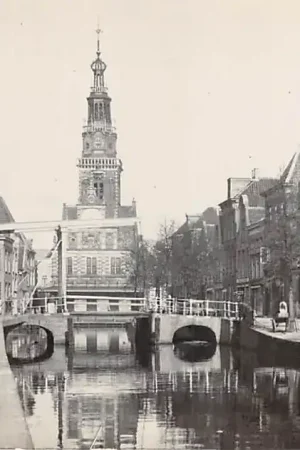 Autentyczny Alkmaar Luttik Oudorp met Waag Fotokaart P. Delemarre HC44251
