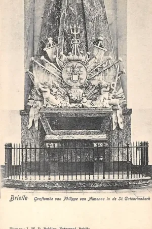 Brielle Graftombe van Philippe van Almonae in de St. Catharina Kerk 1900 HC44242 Bezpieczna płatność