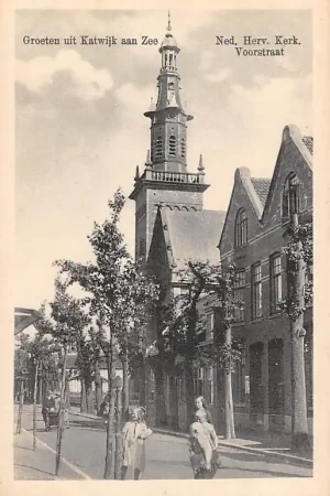 Wysoka jakość Katwijk aan Zee Voorstraat Ned. Hervormde Kerk HC44230