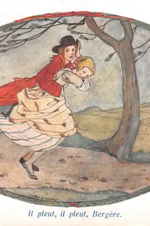 Fantasie Vintage Rie Cramer Bergereites Il Pleut, il pleut, Bergere Serie 130 Illustrator Kind HC44201 Darmowa dostawa