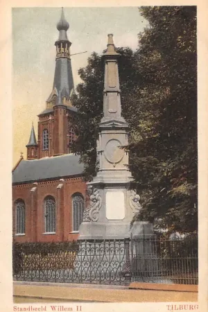Tilburg Standbeeld Willem II en R.K. Kerk HC44063 Szybka dostawa