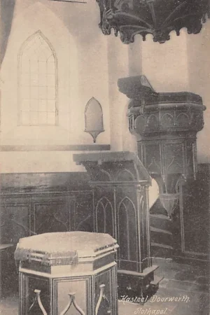 Doorwerth Kasteel Slotkapel situatie voor 1944 Renkum Veluwe HC43839 Nowość