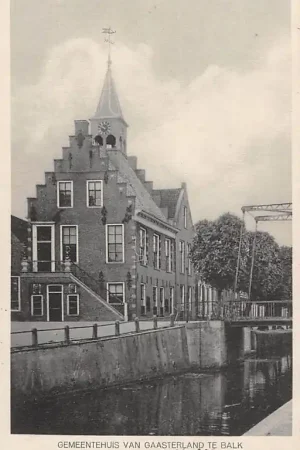 Balk Gemeentehuis van Gaasterland 1934 HC43741 Autentyczny