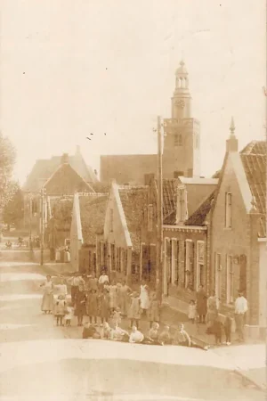 Szybka dostawa Streefkerk aan de Lek Fotokaart 1918 met volk Alblasserwaard HC43689