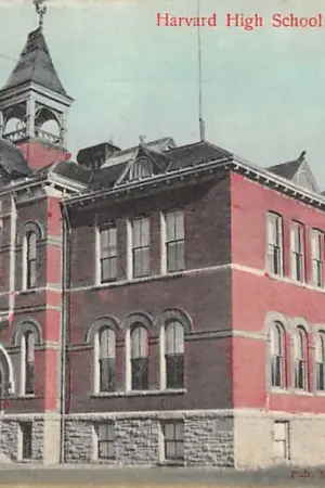 USA Harvard High School Building, Harvard Nebraska 1911 Noord-Amerika HC43668 Tani
