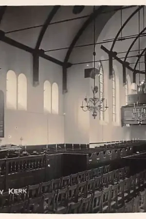 Wyprzedaż Doorn Fotokaart Photo Roratie Pers Int. Ned. herv. kerk met orgel en preekstoel 1931 HC43538