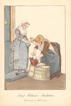 Amsterdam Dienstbode en Melkmeisje Klederdracht Vintage HC43355 Szybka dostawa