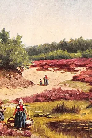 Fantasie Vintage Op de heide 1907 Melkmeisje in klederdracht Illustrator Gerstenhauer HC43306 Zamów teraz