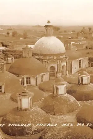 Ekspresowa dostawa Mexico Cholula Puebla R.K. Kerk Fotokaart Zuid-Amerika HC43268