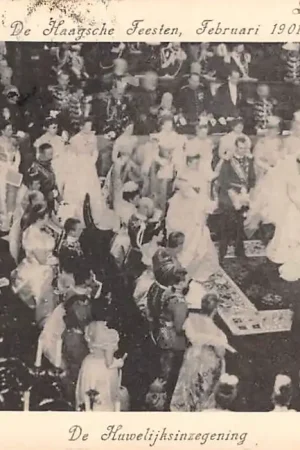 's-Gravenhage De Haagsche Feesten Februari 1901 De Huwelijksinzegening van Wilhelmina en Hendrik Koningshuis HC43007 Szybka dostawa