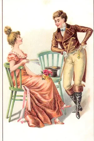 Fantasie Vintage Verliefd paartje 1900 HC42785 Kup teraz