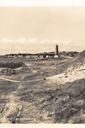 Darmowa dostawa Terschelling Gezicht op West-Terschelling Vuurtoren HC42629