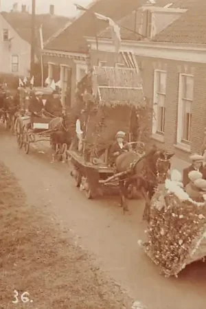 Streefkerk Optocht praalwagens Fotokaart Molenlanden Alblasserwaard HC42415 Oferta