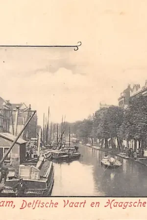 Darmowa dostawa Rotterdam Delftsche Vaart en Haagsche Veer 1902 Binnenvaart schepen Scheepvaart HC41817