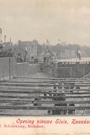 Zaandam Opening nieuwe Sluis in 1902 Scheepvaart HC41771 Oferta limitowana