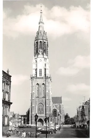 Delft Fotokaart Markt en Nieuwe Kerk HC41502 Ekspresowa dostawa
