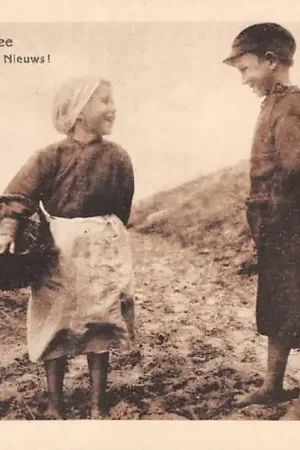 Zamów teraz Egmond aan Zee Jansje en Tijsje in de duinen Goed nieuws Kind HC41433