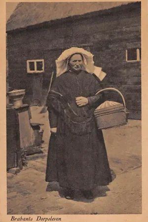 Darmowa dostawa Noord-Brabant Brabants Dorpsleven Ik gao noar de mart 1951 Klederdracht HC41276