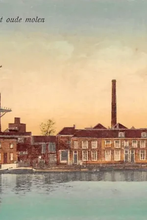 Wyprzedaż Delft Zuidwal met oude molen HC41156