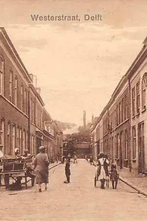 Delft Westerstraat met hondenkar HC41153 Nowość
