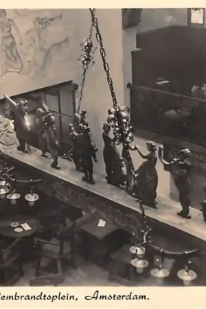 Amsterdam Rembrandtsplein Smits' Restaurant Het Brouwerswapen 1e etage 1952 HC40823 Niska cena